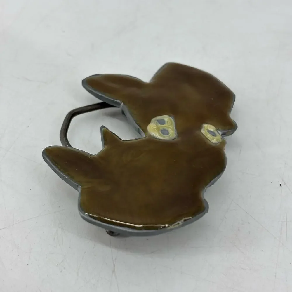 Vintage 1979 Pig Belt Buckle Great American Belt co Farm Cowboy